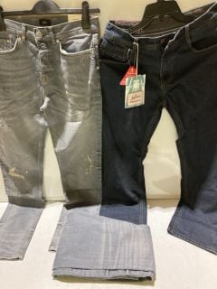 3 X PREMIUM DESIGNER APPERAL TO INCLUDE JOE BROWN JEANS SIZE 30