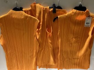 4 X PREMIUM DESIGNER APPERAL TO INCLUDE MISSGUIDED ORANGE TOP SIZE 16