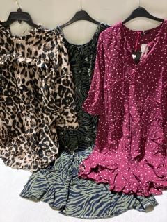 1 X BOX OF PREMIUM DESIGNER APPERAL TO INCLUDE ANIMAL PRINT DRESS