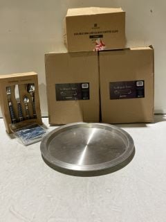 1 X BOX OF KITCHEN ITEMS TO INCLUDE GLASS MUGS