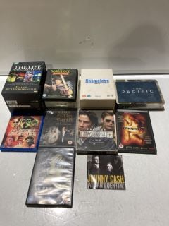 1 X BOX OF DVD'S TO INCLUDE SHAMELESS SERIES 1-6 (18+ ID REQUIRED)