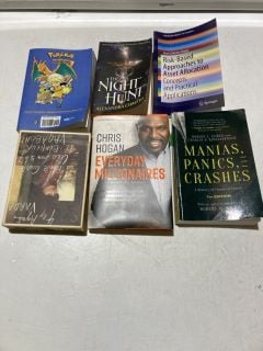 1 X BOX OF BOOKS TO INCLUDE EVERYDAY MILLIONAIRES