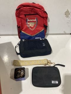 1 X BOX OF BAGS TO INCLUDE ARSENAL BACKPACK