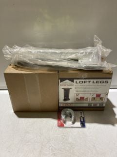 1 X BOX OF DIY ITEMS TO INCLUDE LOFT LEGS