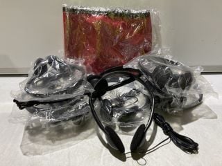 1 X BOX OF PC HEADPHONES