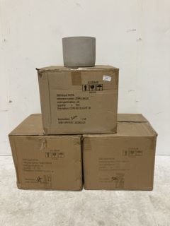 3 X BOXES CONCRETE LIGHT PLANT POTS (24 TOTAL)