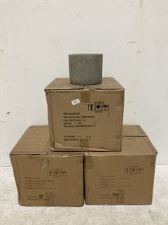 3 X BOXES CONCRETE LIGHT PLANT POTS (24 TOTAL)