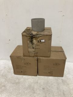 3 X BOXES CONCRETE LIGHT PLANT POTS (24 TOTAL)