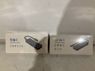 1 X BOX OF 10 IN 1 USB TYPE-C HUB