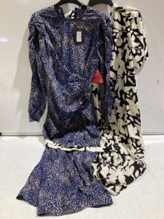 1 X BOX OF PREMIUM DESIGNER APPERAL TO INCLUDE MONO PRINT DRESS SIZE 12