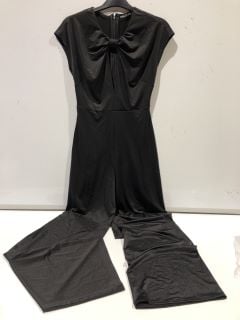 BOX OF DESIGNER CLOTHES TO INCLUDE GUESS BLACK JUMPSUIT SIZE XS