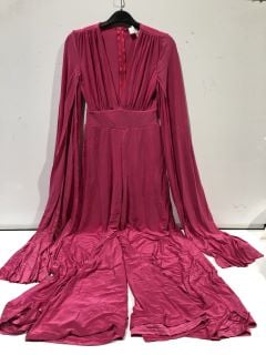 BOX OF DESIGNER CLOTHES TO INCLUDE FOREVER UNIQUE PINK JUMPSUIT SIZE 12