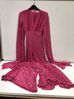 BOX OF DESIGNER CLOTHES TO INCLUDE FOREVER UNIQUE PINK JUMPSUIT SIZE 10