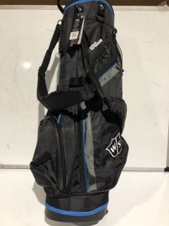 WILSON GOLF LITE STAND BAG BLACK/ CHARCOAL/ BLUE