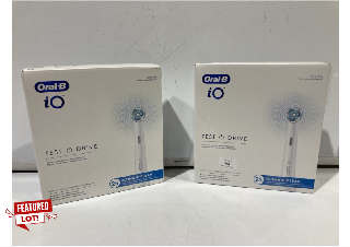 2 X ORAL-B IO TEST DRIVE ELECTRIC TOOTHBRUSH