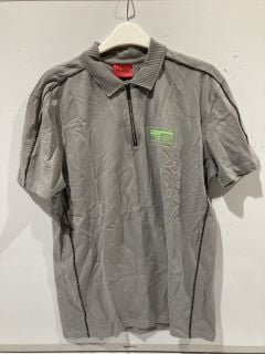 HUGO BOSS TOP GREY SLIM FIT SIZE S TO ALSO INCLUDE BARBOUR CHECK SHIRT SIZE S