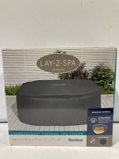 BOX OF ITEMS TO INCLUDE LAZYSPA ENERGYSENSE 1.8M THERMAL SPA COVER