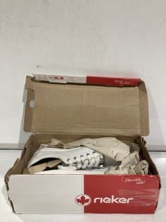 BOX OF SHOES TO INCLUDE LACOSTE WOMEN SHOES UK 8, SCHUH RIEKER UK 6