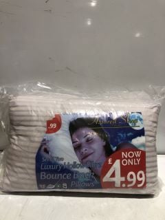 BOX OF BEDDING TO INCLUDE BOUNCE BACK PILLOWS