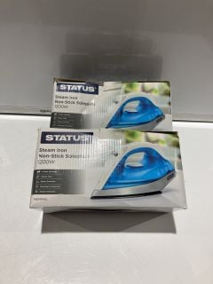 6 X STATUS 1200 WATT STEAM IRONS