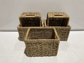 ITEMS TO INCLUDE WOODEN STORAGE BASKETS