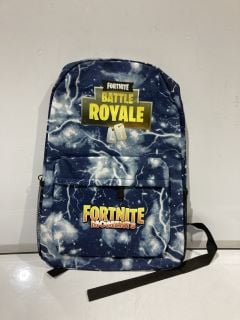 BOX OF ITEMS TO INCLUDE FORTNITE BATTLE ROYALE BAG