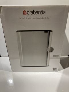 BRABANTIA BO TOUCH BIN WITH 2 INNER BUCKETS, 2 X 30 L