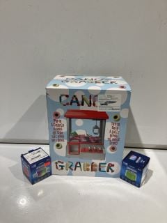 BOX OF ITEMS TO INCLUDE CANDY GRABBER