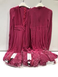 BOX OF DESIGNER CLOTHES TO INCLUDE FOREVER UNIQUE PINK JUMPSUIT SIZE 12