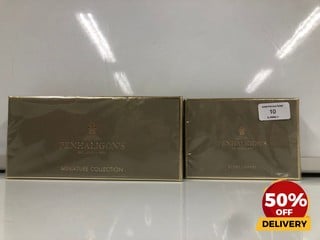 PENHALIGON'S MINIATURE GENTLEMEN'S FRAGRANCE COLLECTION 5 X 5 ML ALSO TO INCLUDE PENHALIGON'S SCENT LIBRARY 10 X 2 ML (SEALED UNIT)