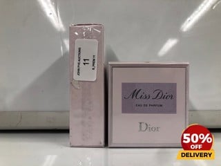 DIOR MISS DIOR PARFUM POUR LES CHEVEUX HAIR MIST VAPORISATEUR SPRAY 30ML ALSO TO INCLUDE DIOR MISS DIOR EAU DE PARFUM VAPORISATEUR SPRAY 30ML TOTAL RRP £120 (SEALED UNIT)