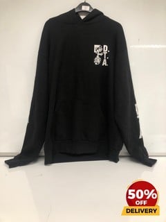 DTA OVERSIZED SKELETON DESIGN HOODIE LARGE TOTAL RRP £99