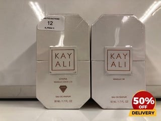 KAYALI VANILLA I 28 EAU DE PARFUM 50ML ALSO TO INCLUDE KAYALI UTOPIA VANILLA COCO I 21 EAU DE PARFUM 50ML TOTAL RRP £140 (SEALED UNIT)