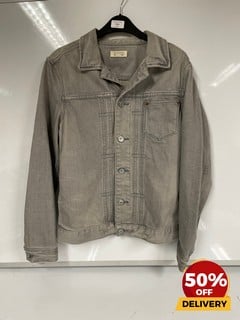 ALLSAINTS GREY JEAN JACKET SMALL TOTAL RRP £149