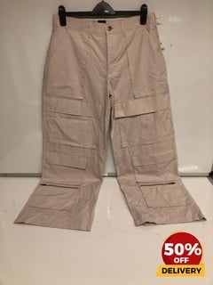 KHY OFF WHITE BAGGY TROUSERS S TOTAL RRP £145