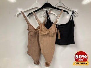 SKIMS FITS EVERYBODY SCROPPED CAMI ONYX MEDIUM SKIMS EVERYDAY SCULPT BODYSUIT SIENNA M TOTAL RRP £195