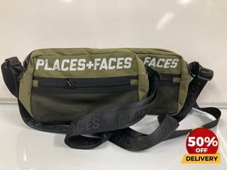 2 X PLACES + FACES KHAKI WAIST BAG TOTAL RRP £118