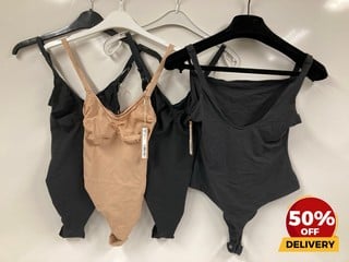 SKIMS EVERYDAY SCULPT BODYSUIT BLACK L FITS EVERYBODY SQUARE NECK BODYSUIT BLACK L TOTAL RRP £235