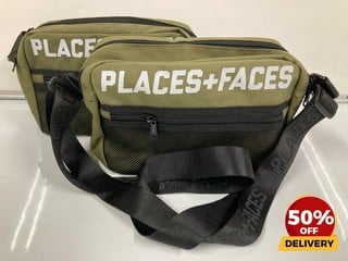 2 X PLACES + FACES KHAKI WAIST BAG TOTAL RRP £118