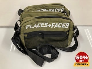 3 X PLACES + FACES KHAKI WAIST BAG TOTAL RRP £118