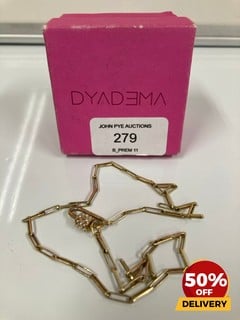 DYADEMA YELLOW GOLD CHAIN BRACELET TOTAL RRP £100