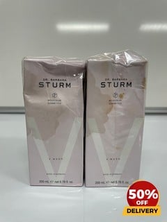 2 X DR BARBARA STURM V WASH 200ML TOTAL RRP £110