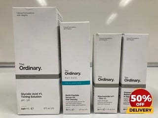 COLLECTION OF THE ORDINARY TO INCLUDE GRANACTIVE RETINOID 30ML NIACINAMIDE 30ML TOTAL RRP £102