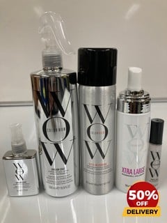 COLLECTION OF COLOUR WOW TO INCLUDE PERFORMANCE ENHANCING TEXTURE AND FINISHING SPRAY 262 ML SUPERNATURAL SPRAY 500ML TOTAL RRP £187