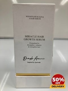 DIMPLE AMANI MIRACLE HAIR GROWTH SERUM 50ML TOTAL RRP £65