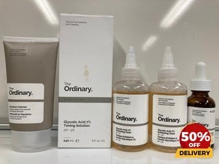 COLLECTION OF THE ORDINARY TO INCLUDE GLYCOLIC ACID TONING SOLUTION 240ML SQUALANE CLEANSER 50ML TOTAL RRP £178