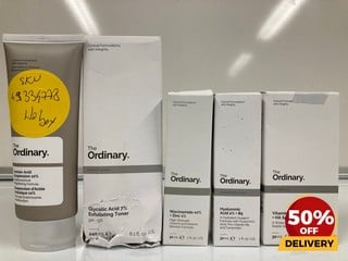 COLLECTION OF THE ORDINARY TO INCLUDE NIACINAMIDE 30ML VITAMIN C SUSPENSION 30ML TOTAL RRP £176