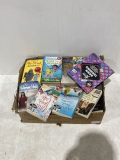 PALLET OF BOOKS TO INCLUDE DAVID WALLIAMS BILLIONAIRE BOY