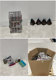 PALLET OF ITEMS TO INCLUDE DRAGON ENERGY 12 PACK 500ML