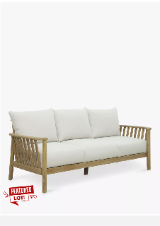 BOARDWALK 3 SEATER GARDEN SOFA FSC CERTIFIED ARCACIA WOOD 82030610 RRP £799